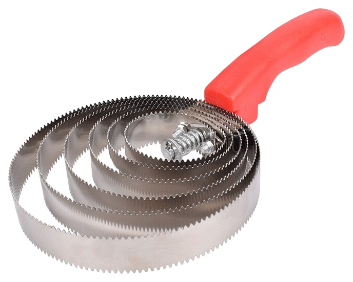 Скребок стальной, спиральный, двусторонний, 6-ти рядный