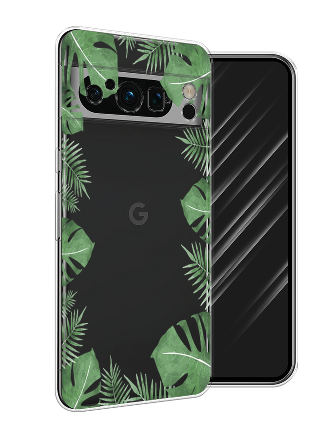 

Чехол Awog на Google Pixel 8 Pro "Листья папоротника рамка", Зеленый, 271650-8
