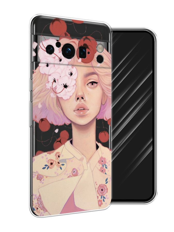 

Чехол Awog на Google Pixel 8 Pro "Цветочная анархия", Бежевый;розовый;бордовый, 271650-7