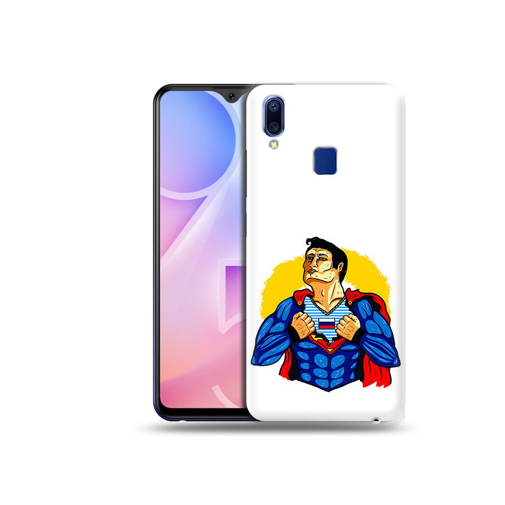 

Чехол MyPads Tocco для Vivo Y95 русский супермен (PT122996.436.591), Прозрачный, Tocco