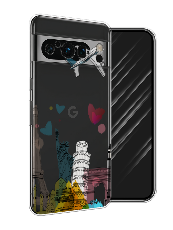 

Чехол Awog на Google Pixel 8 Pro "Самолет путешествий", Желтый, 271650-10