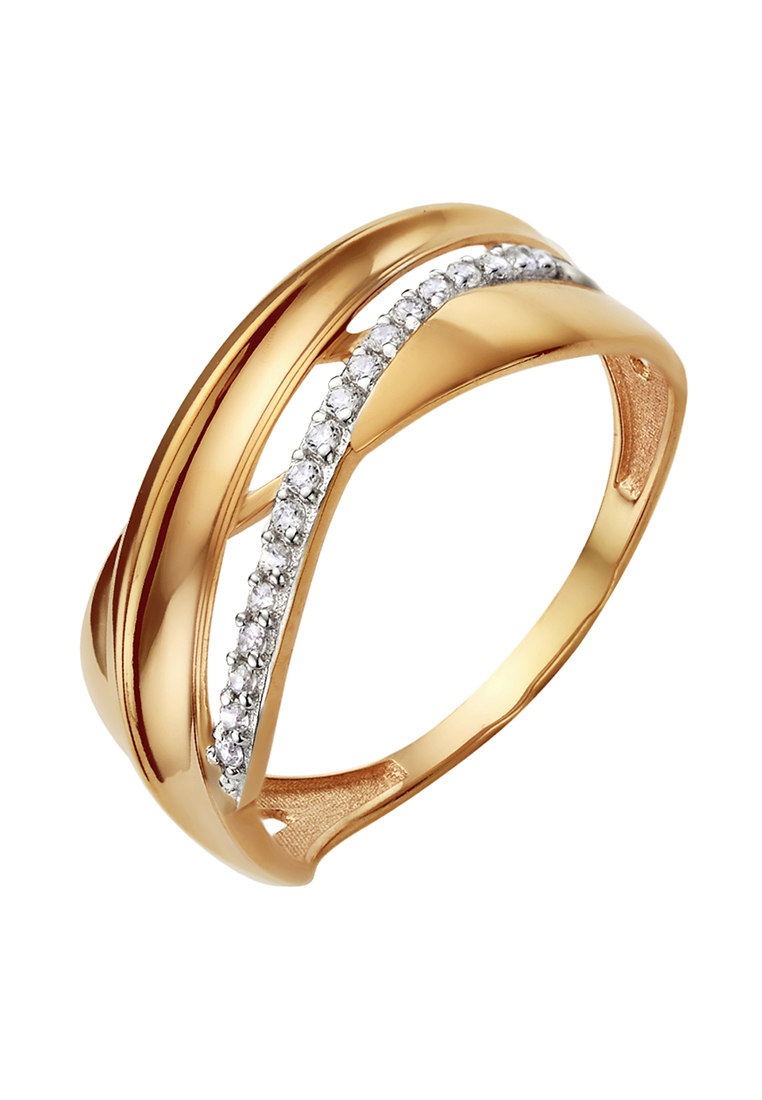 

Кольцо из желтого золота с фианитом р.  Kari Jewelry КЛ-12800, КЛ-12800