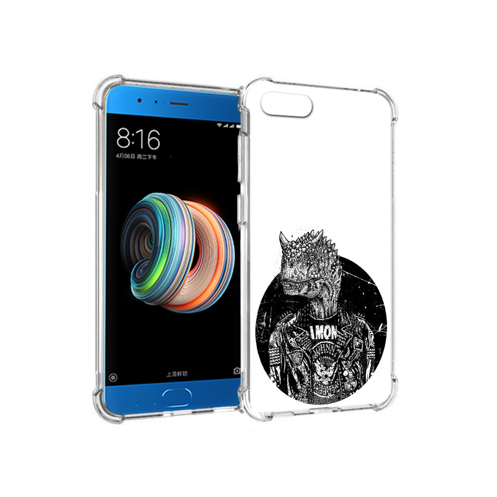 

Чехол MyPads Tocco для Xiaomi Mi Note 3 динозавр в куртке (PT99401.307.328), Прозрачный, Tocco