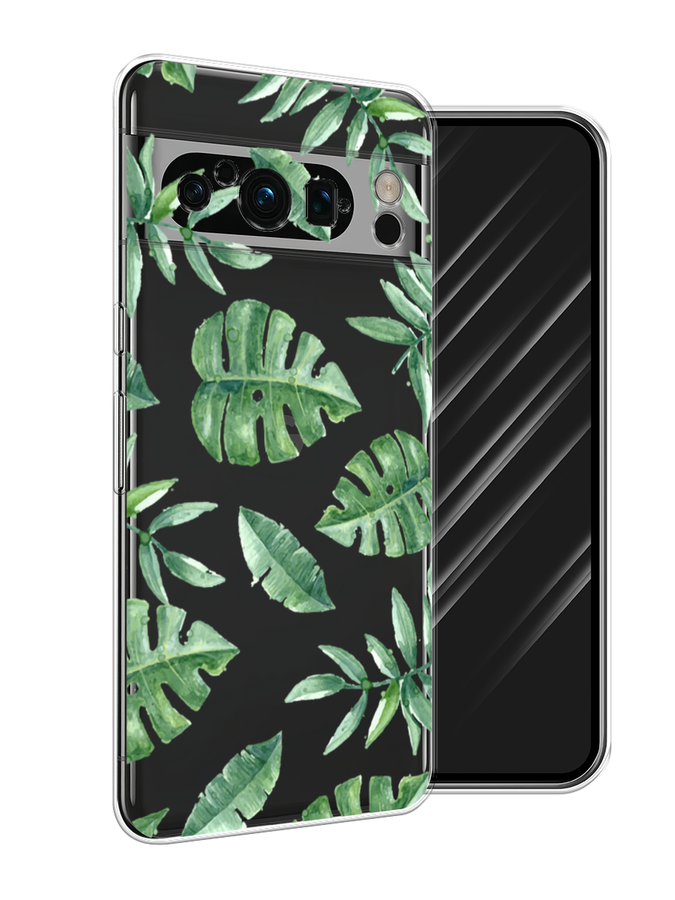 

Чехол Awog на Google Pixel 8 Pro "Нарисованные пальмовые листья", Зеленый, 271650-4