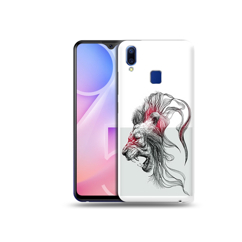 

Чехол MyPads Tocco для Vivo Y95 разъяренный лев (PT122996.436.576), Прозрачный, Tocco