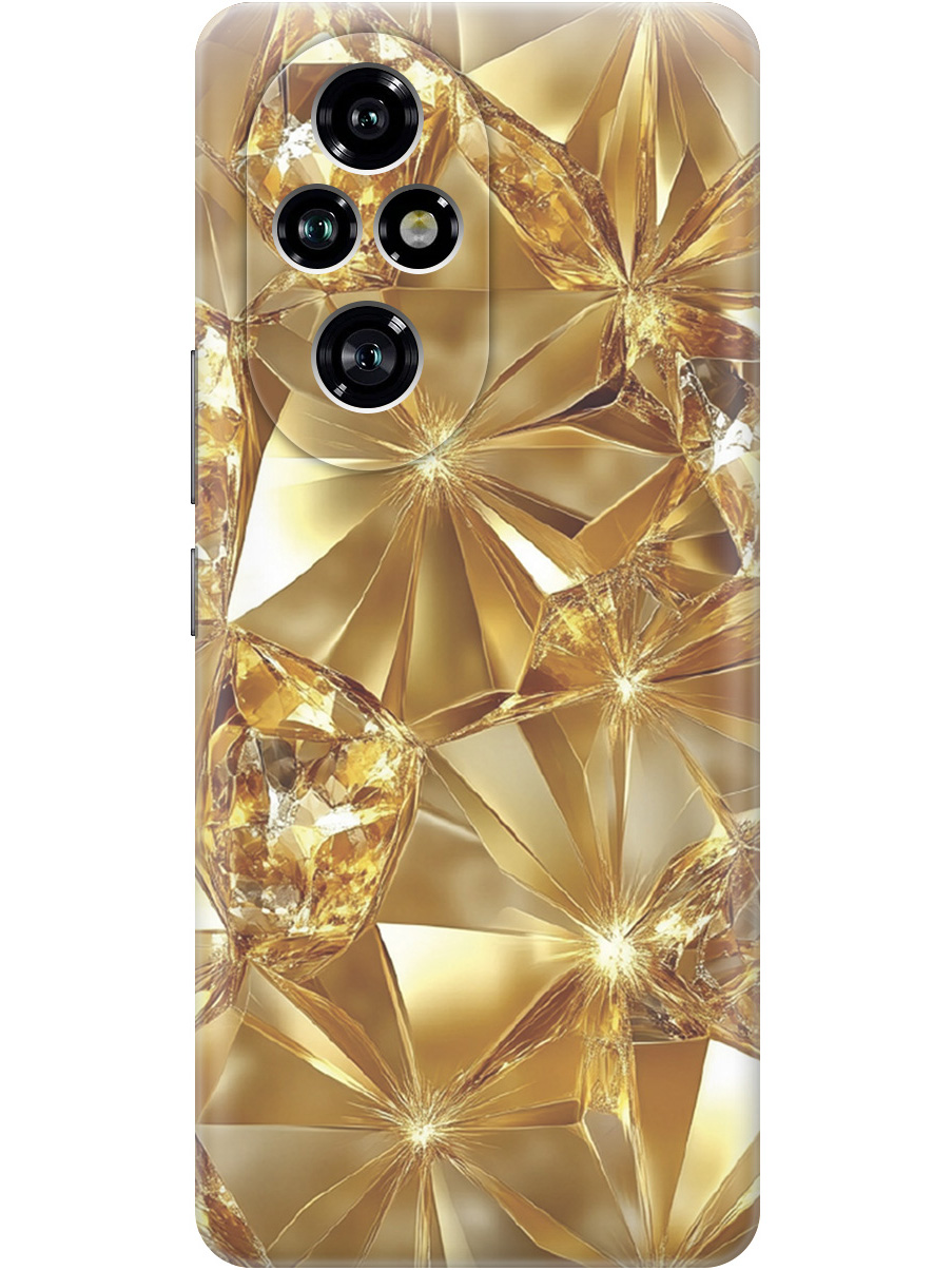 

Силиконовый чехол на Honor 200 pro с принтом "Желтый сапфир", Прозрачный;золотистый, 783979632