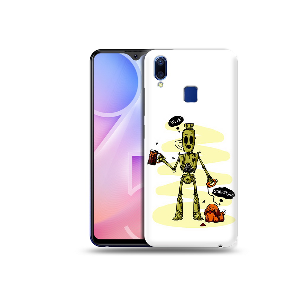 

Чехол MyPads Tocco для Vivo Y95 прикольный робот (PT122996.436.557), Прозрачный, Tocco
