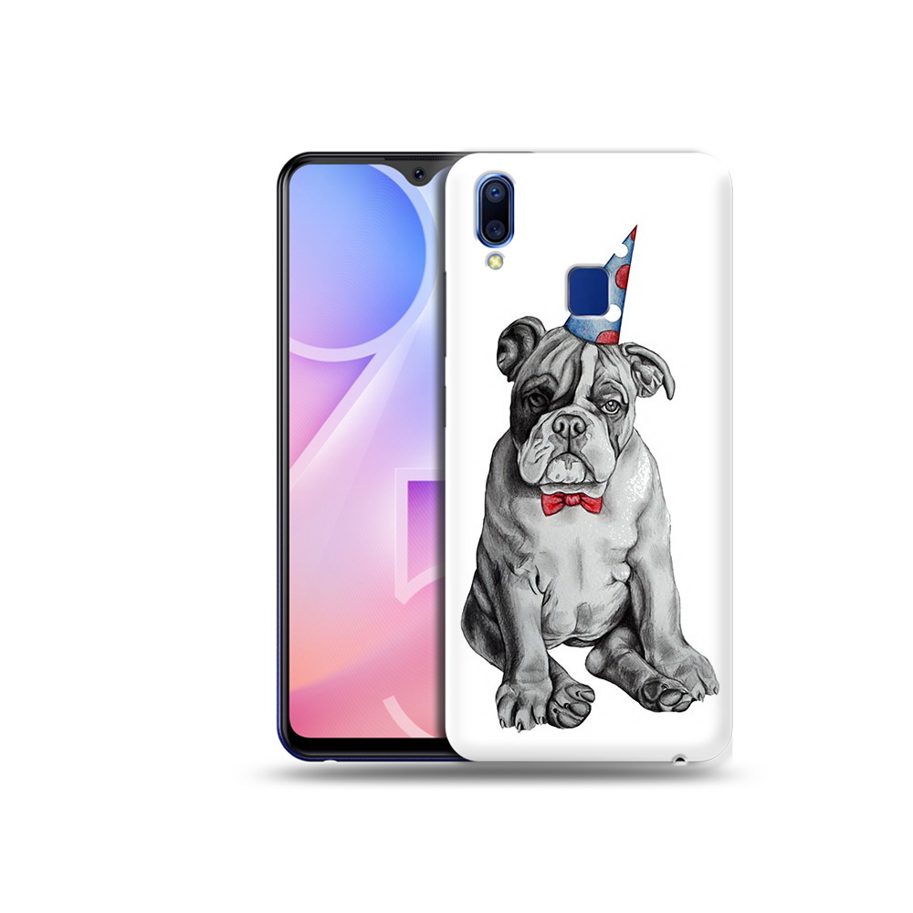 

Чехол MyPads Tocco для Vivo Y95 праздничный щенок (PT122996.436.554), Прозрачный, Tocco
