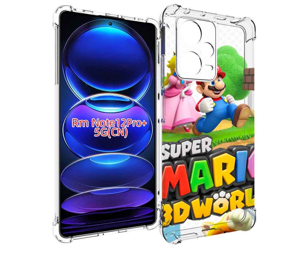 Чехол MyPads Super Mario 3D World для Xiaomi Redmi Note 12 Pro + Plus