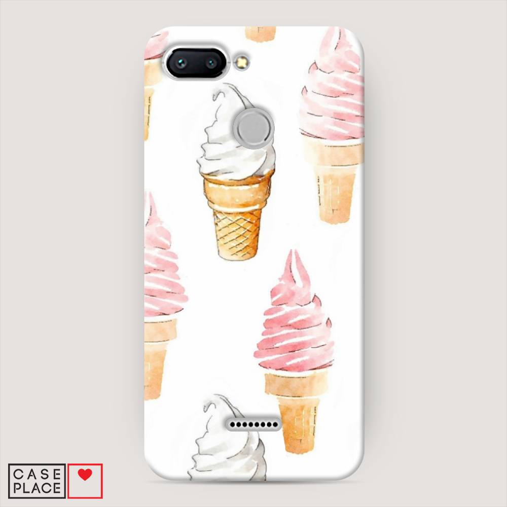 

Пластиковый чехол "Нарисованное мороженое" на Xiaomi Redmi 6