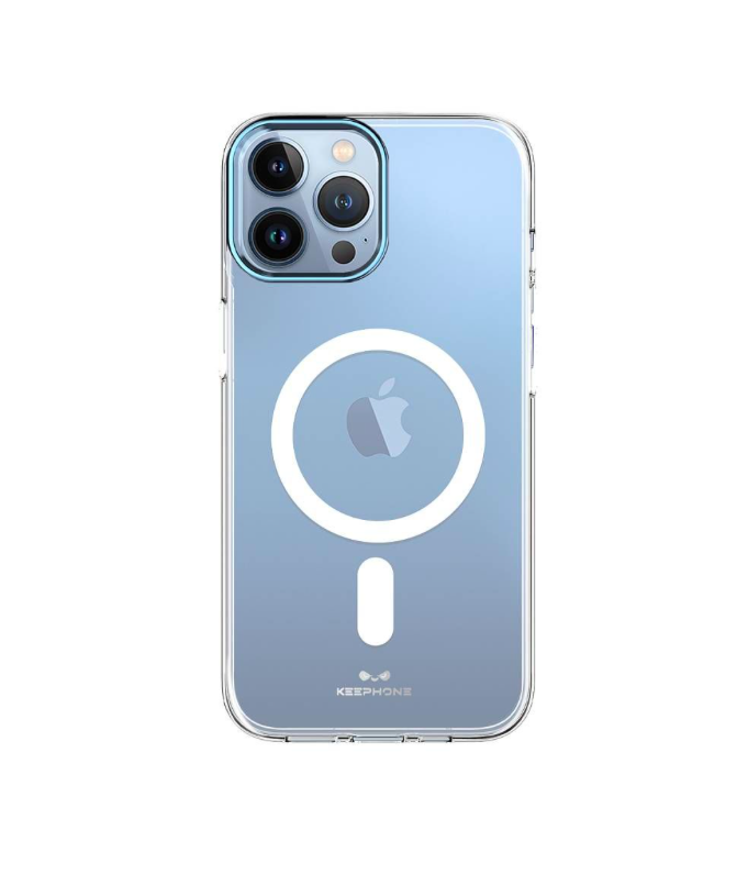 

Чехол-накладка Keephone Dazzle Pro Magsafe для Apple iPhone 13 Pro Max пластиковый (голуба, Прозрачный;голубой