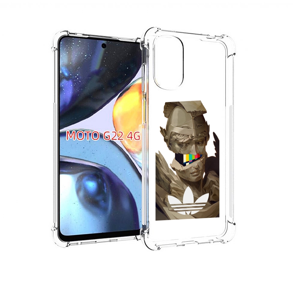

Чехол MyPads статуя-адидас для Motorola Moto G22 4G, Прозрачный, Tocco