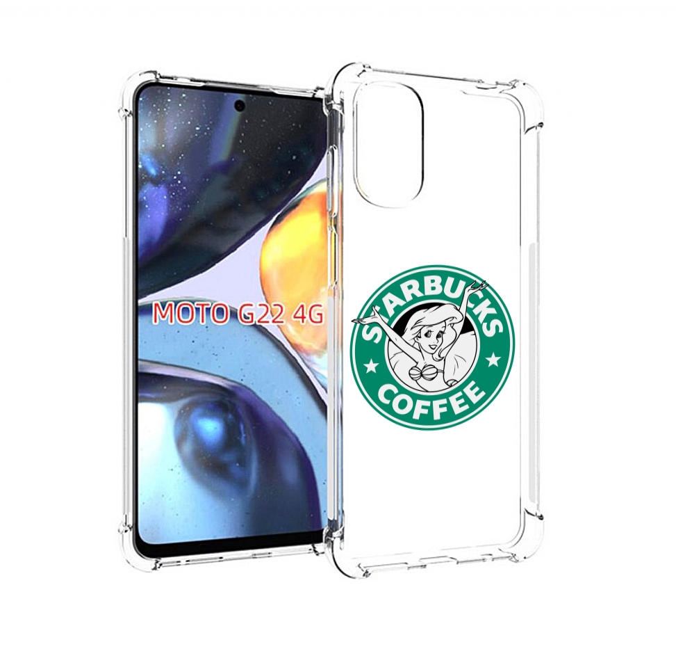 

Чехол MyPads старбакс-кофее для Motorola Moto G22 4G, Прозрачный, Tocco