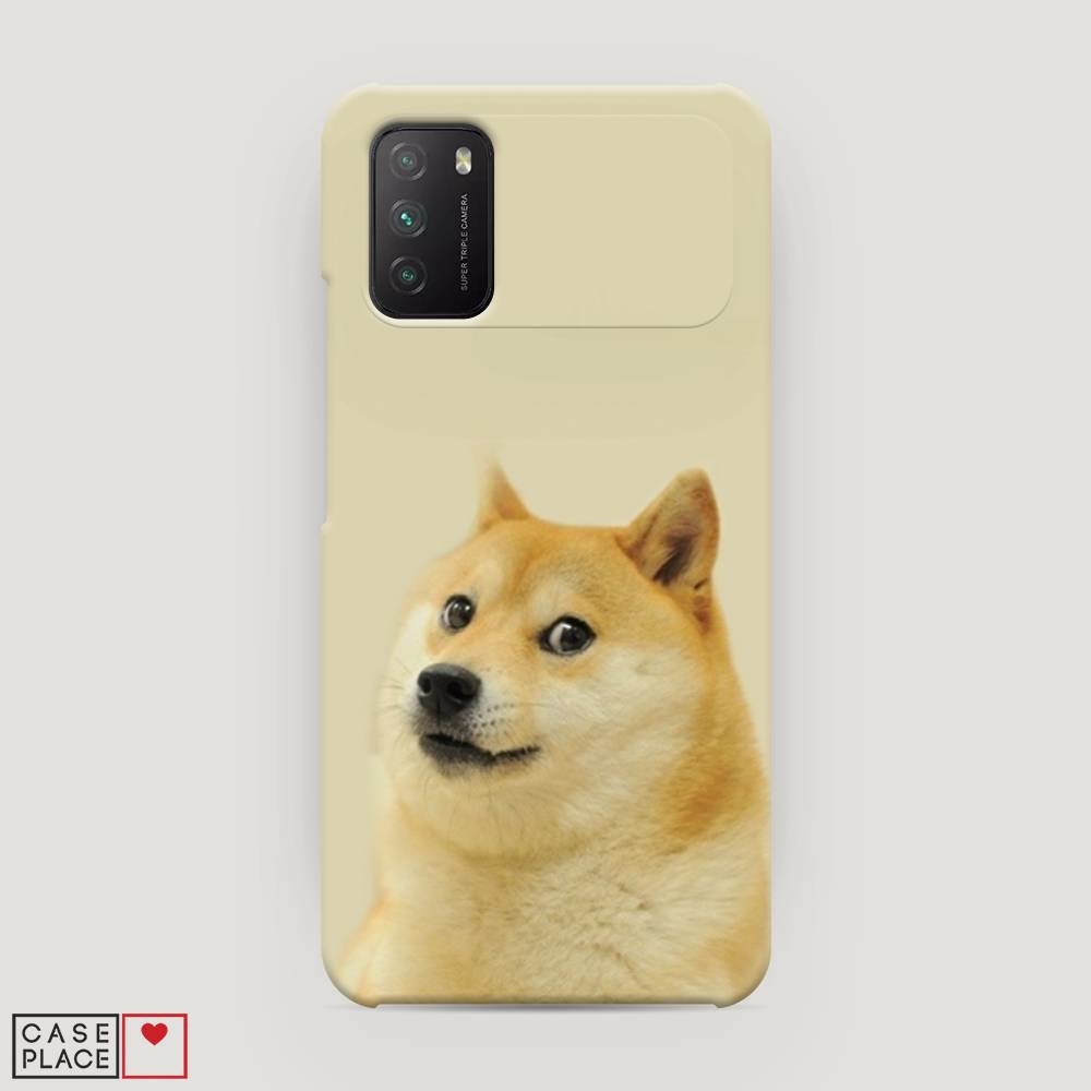 фото Пластиковый чехол "собака подозревака" на xiaomi poco m3 awog