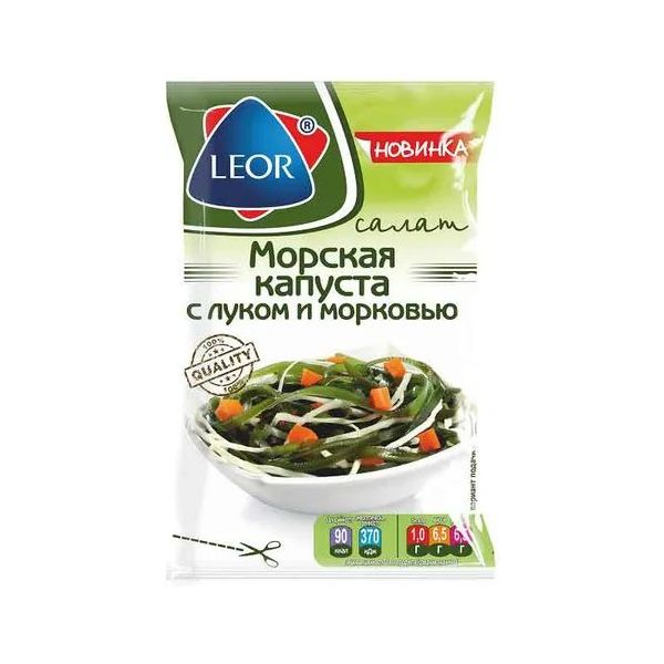 

Морская капуста Leor с луком и морковью 300 г