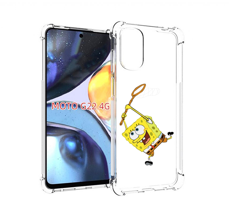 

Чехол MyPads спанчбоб-с-сочком для Motorola Moto G22 4G, Прозрачный, Tocco