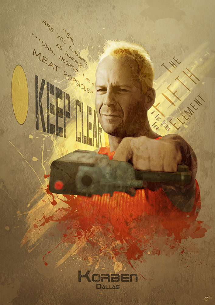 

Большой кино постер к фильму на стену Korben Dallas 50х70 см без рамы, AGKORBEN