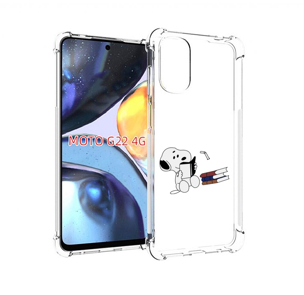 

Чехол MyPads собака-с-книжками для Motorola Moto G22 4G, Прозрачный, Tocco