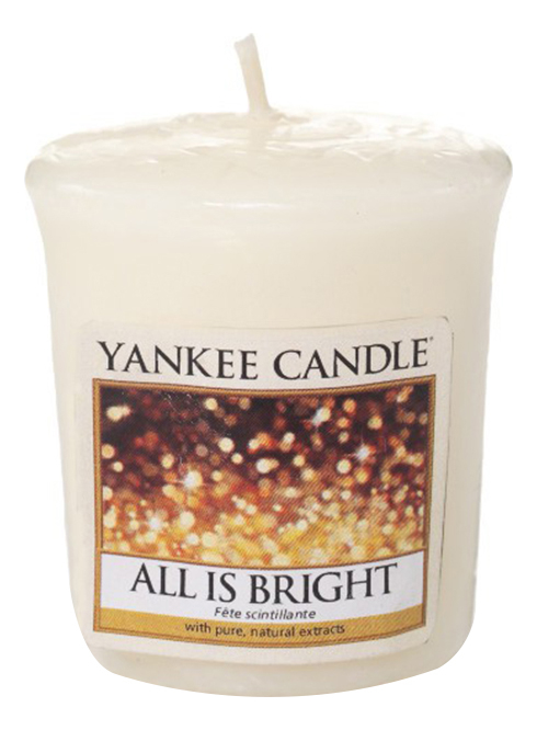 

Yankee Candle Ароматическая свеча All Is Bright Свеча 49г, 171696