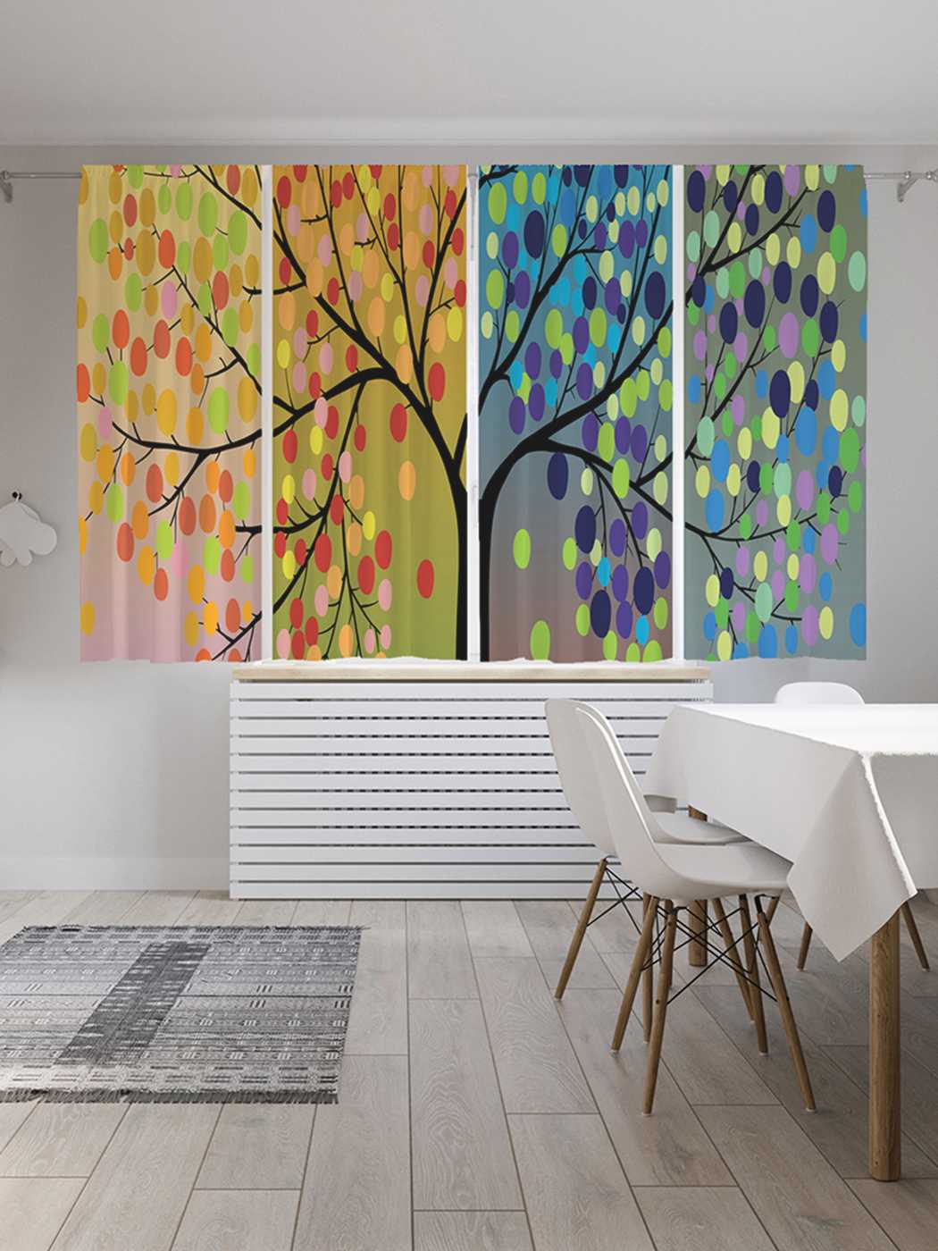 

Классические шторы JoyArty "Сезонные краски", серия Oxford DeLux, 2 полотна 145x180 см, Сезонные краски