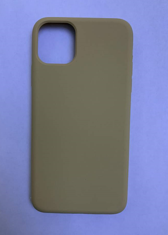 фото Чехол-накладка faison silicone case для apple iphone 11 pro max (кремовый) nobrand