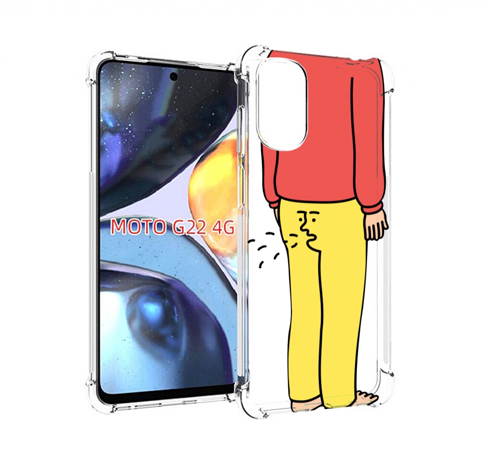 

Чехол MyPads смешной-мужчина для Motorola Moto G22 4G, Прозрачный, Tocco
