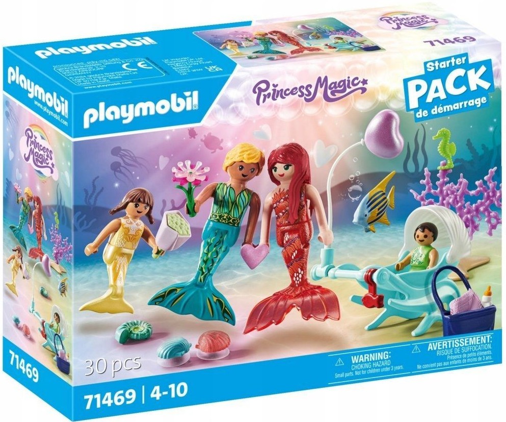 

Игровой набор Playmobil Princess Magic Семья Русалок с ракушками на присосках 71469, Princess Magic