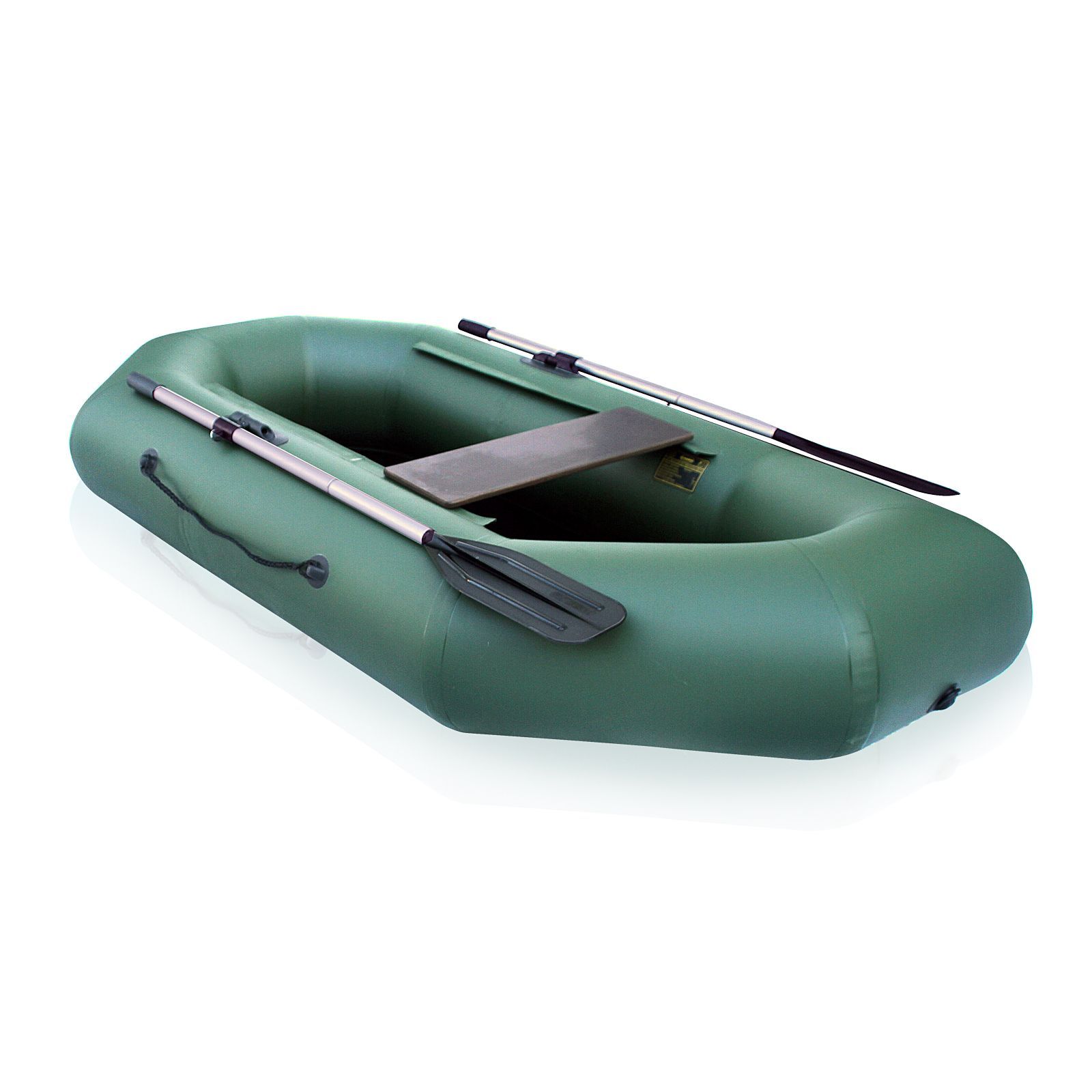 Лодка ПВХ Компакт-220N- натяжное дно зеленый цвет упаковка-мешок оксфорд
