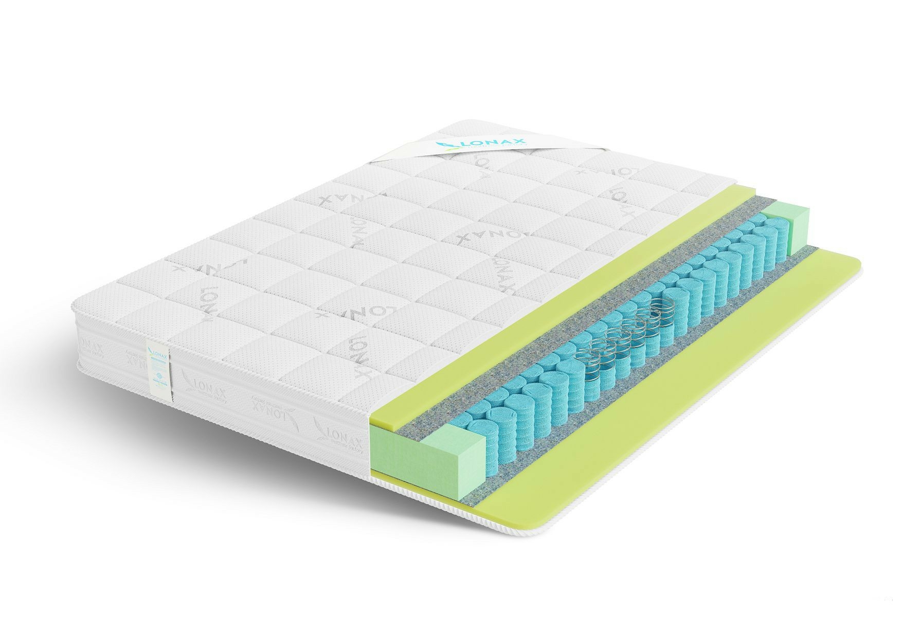 

Матрас Lonax Эконом ППУ TFK 70х195, Бежевый;белый;серый;серебристый, ППУ TFK