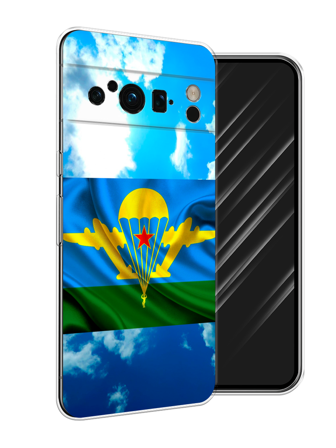 

Чехол Awog на Google Pixel 8 Pro "ВДВ флаг в небесах", Синий;зеленый;желтый, 271650-5