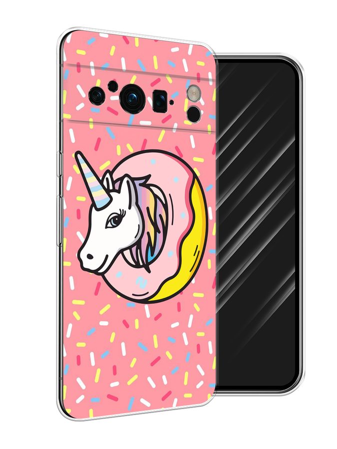 

Чехол Awog на Google Pixel 8 Pro "Единорог в пончике", Розовый;желтый;белый, 271650-2