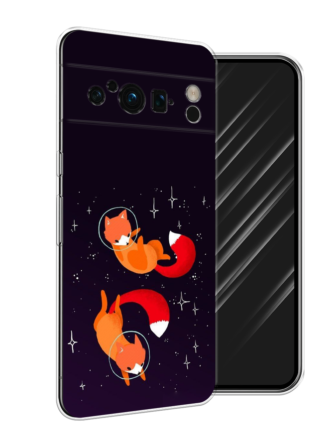 

Чехол Awog на Google Pixel 8 Pro "Лисы космонавты", Оранжевый, 271650-4