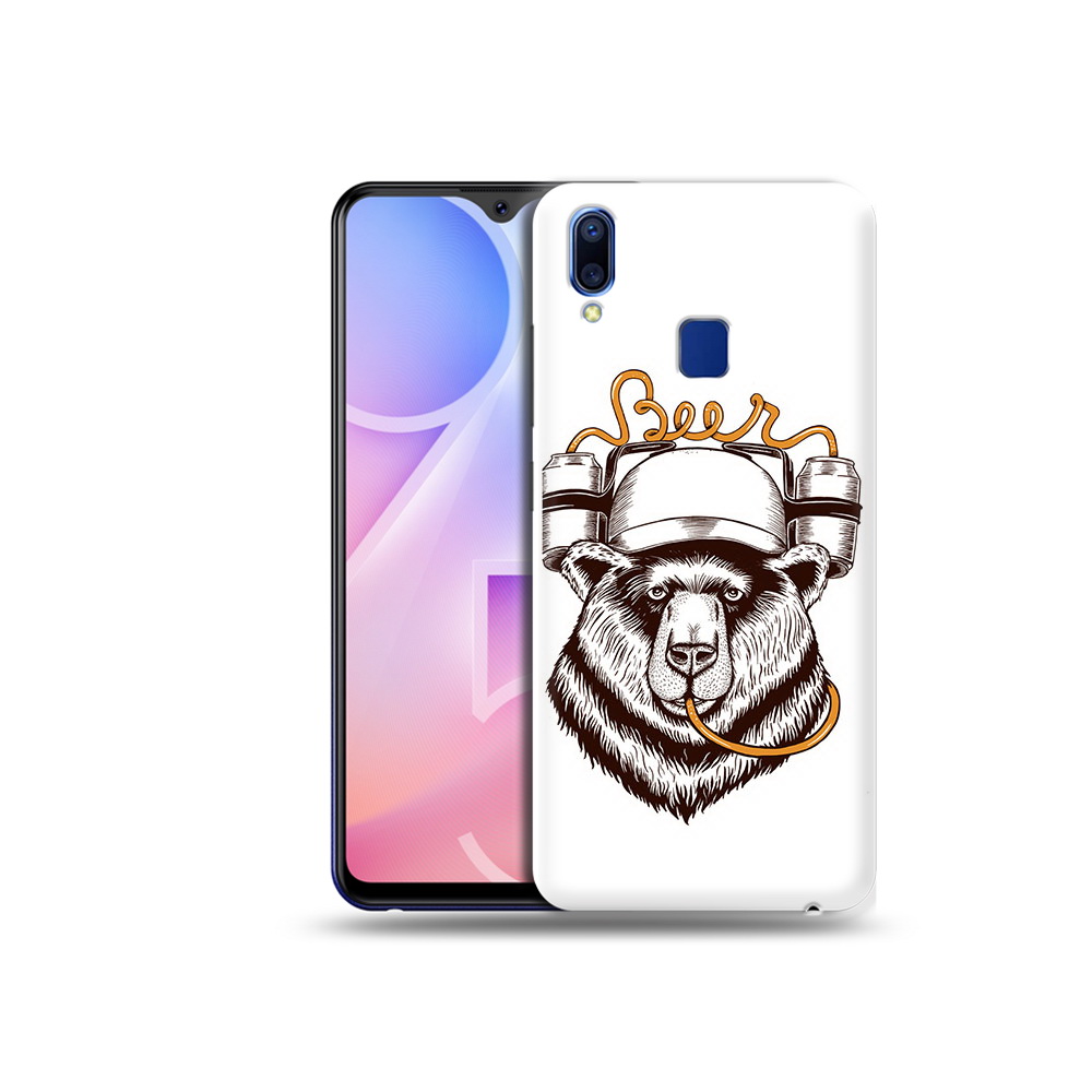 

Чехол MyPads Tocco для Vivo Y95 пивной медведь (PT122996.436.538), Прозрачный, Tocco