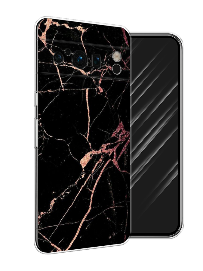 

Чехол Awog на Google Pixel 8 Pro "Мрамор розовое золото", Черный;розовый, 271650-3