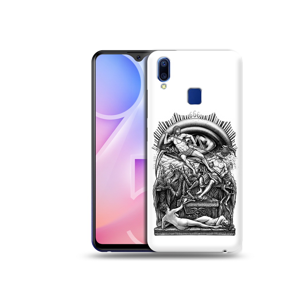 

Чехол MyPads Tocco для Vivo Y95 оракул черно белый (PT122996.436.528), Прозрачный, Tocco