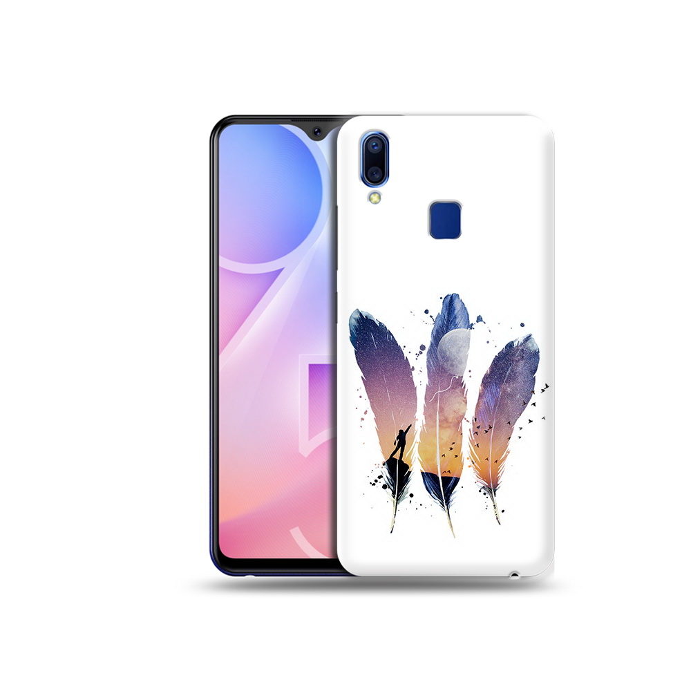 

Чехол MyPads Tocco для Vivo Y95 небесные перья (PT122996.436.519), Прозрачный, Tocco