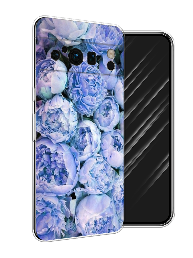 

Чехол Awog на Google Pixel 8 Pro "Пионы голубые", Голубой, 271650-8
