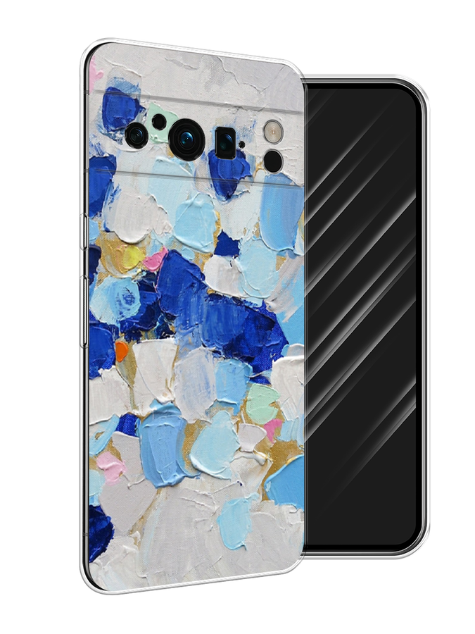 

Чехол Awog на Google Pixel 8 Pro "Холст сине-белый", Синий, 271650-10