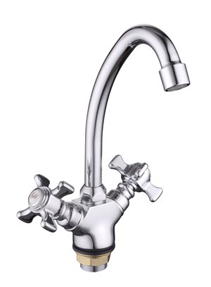 фото Смеситель для кухни с гайкой kdm-2008b-01-61, 1/2" (без подв.) lucky tap