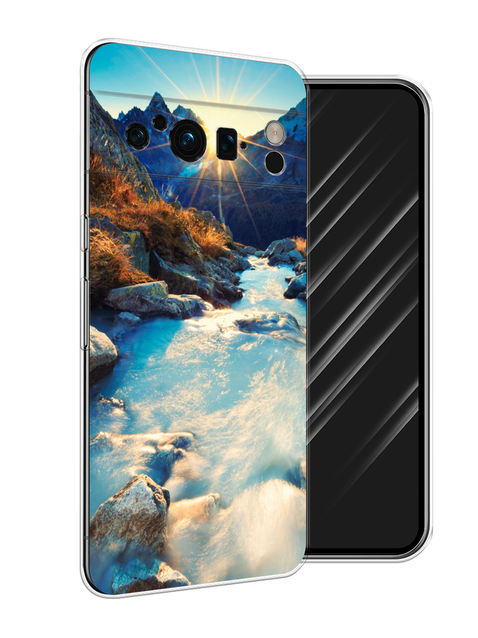 

Чехол Awog на Google Pixel 8 Pro "Восход 7", Коричневый;белый;голубой, 271650-4