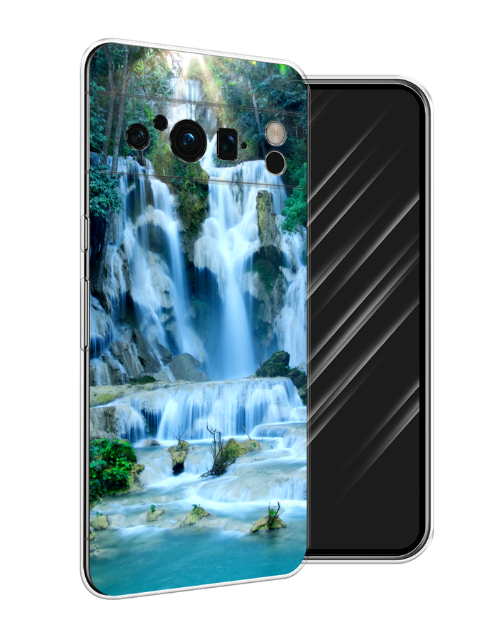 

Чехол Awog на Google Pixel 8 Pro "Водопад 8", Голубой;зеленый, 271650-4