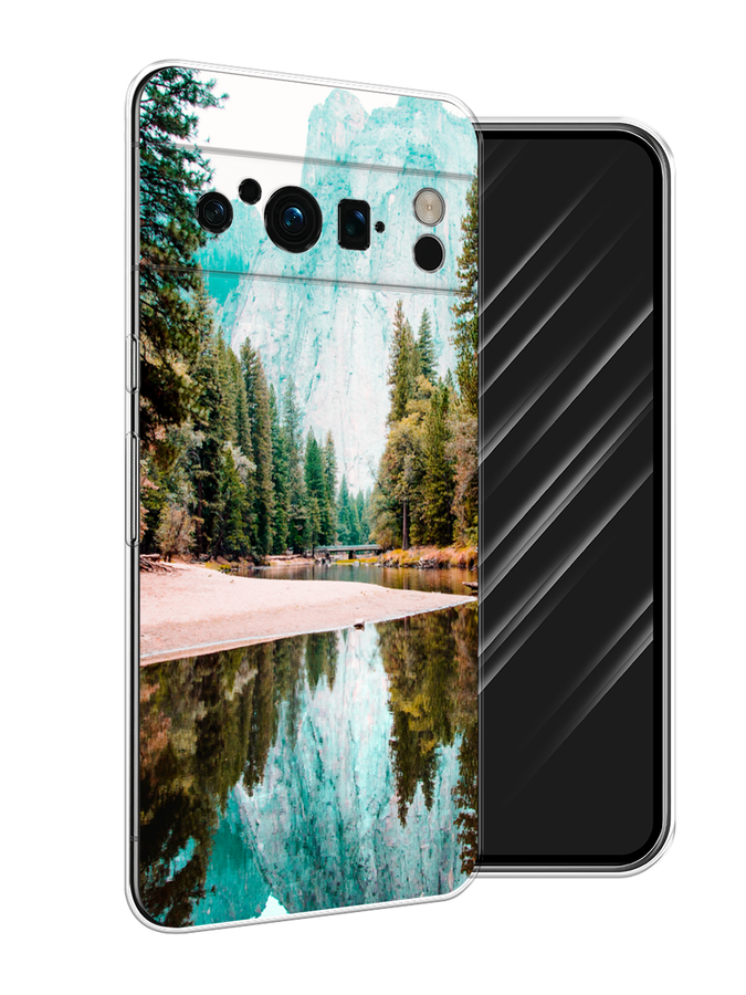 

Чехол Awog на Google Pixel 8 Pro "Горы 11", Зеленый;голубой, 271650-4