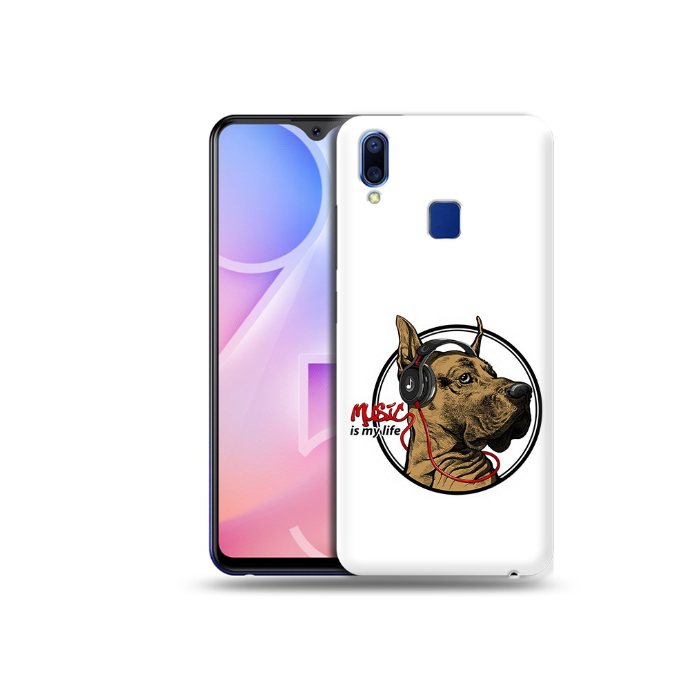 

Чехол MyPads Tocco для Vivo Y95 музыкальная собака (PT122996.436.490), Прозрачный, Tocco