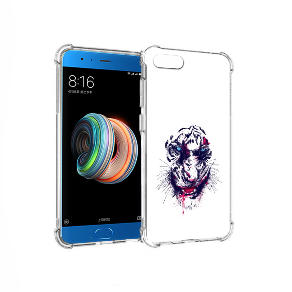

Чехол MyPads Tocco для Xiaomi Mi Note 3 безумный тигр (PT99401.307.228), Прозрачный, Tocco