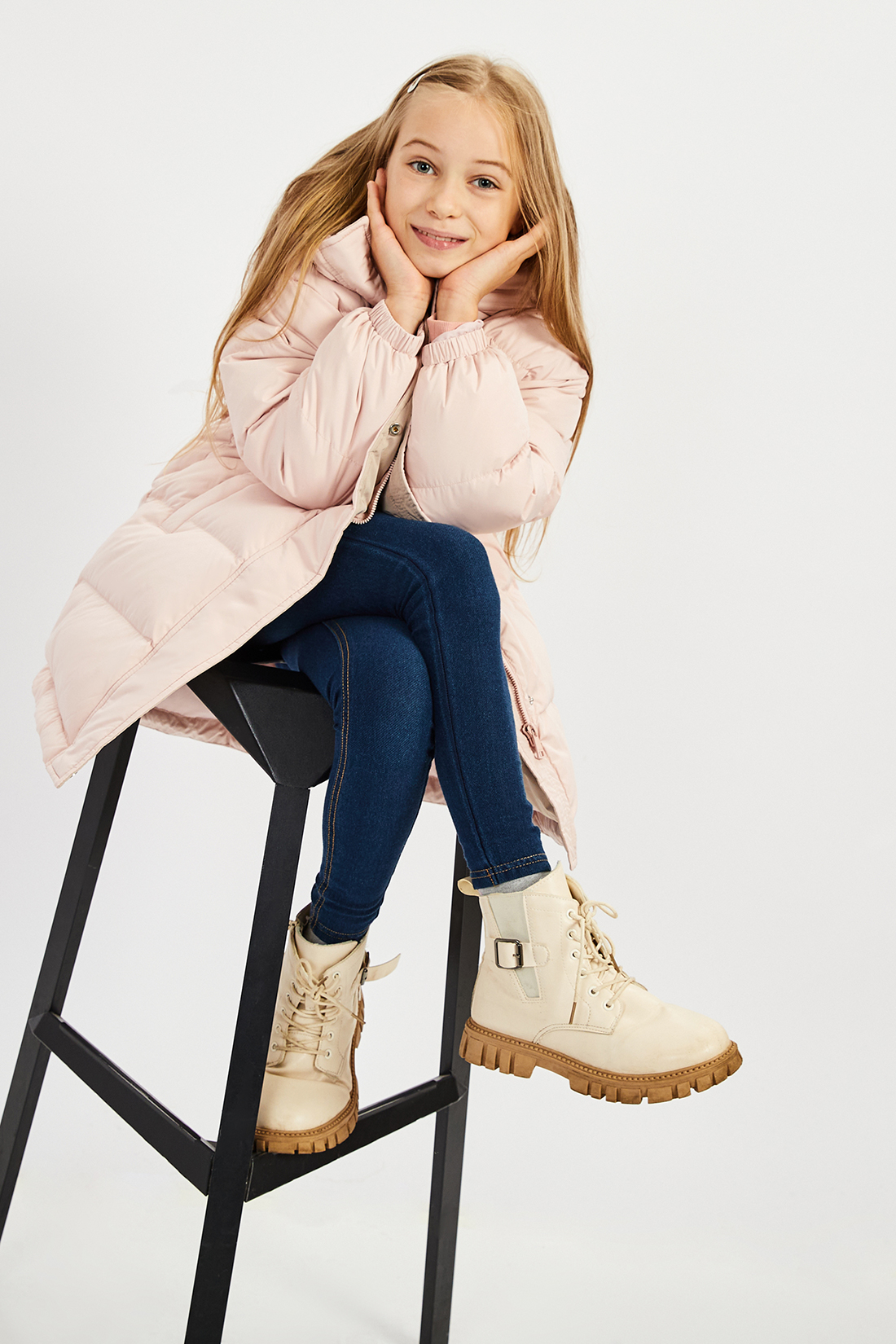 

Пуховик детский Baon BK0022514 цвет DUSTY FLAMINGO, размер 134, Синий, BK0022514