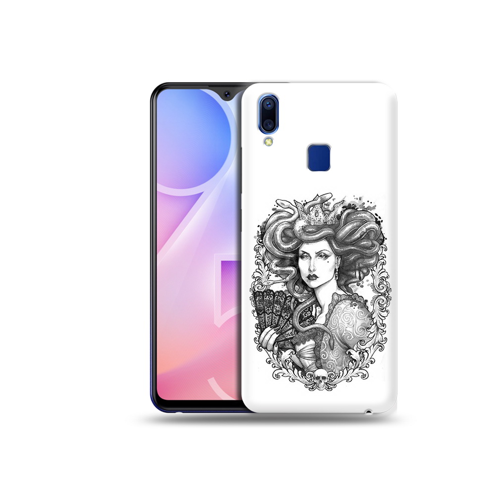 

Чехол MyPads Tocco для Vivo Y95 медуза черно белый (PT122996.436.472), Прозрачный, Tocco