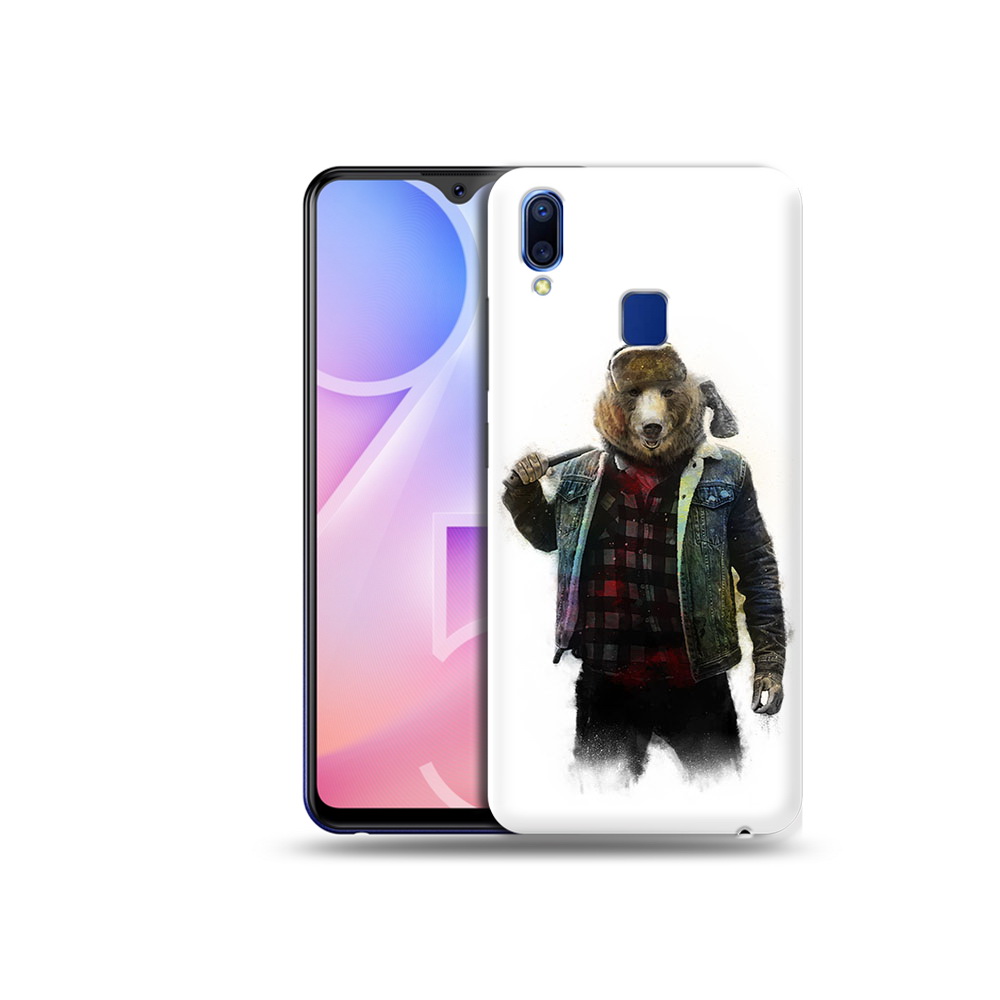 

Чехол MyPads Tocco для Vivo Y95 медведь с топором (PT122996.436.469), Прозрачный, Tocco