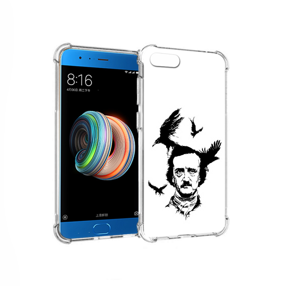 

Чехол MyPads Tocco для Xiaomi Mi Note 3 Эдгар Аллан черно белый (PT99401.307.204), Прозрачный, Tocco