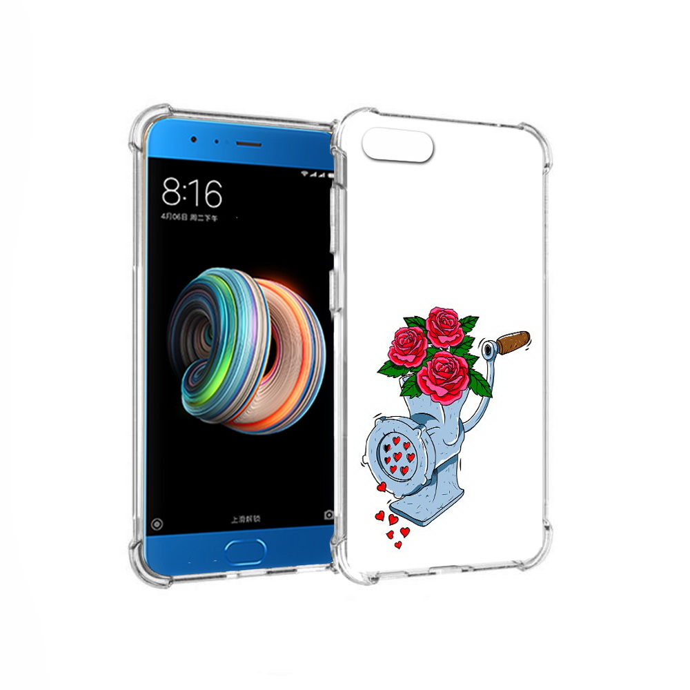 

Чехол MyPads Tocco для Xiaomi Mi Note 3 Цветочные сердца (PT99401.307.199), Прозрачный, Tocco