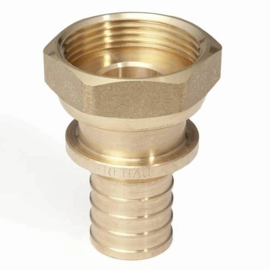 

Переходник с накидной гайкой REHAU RAUTITAN RX 25-G 3/4 RX, Золотистый